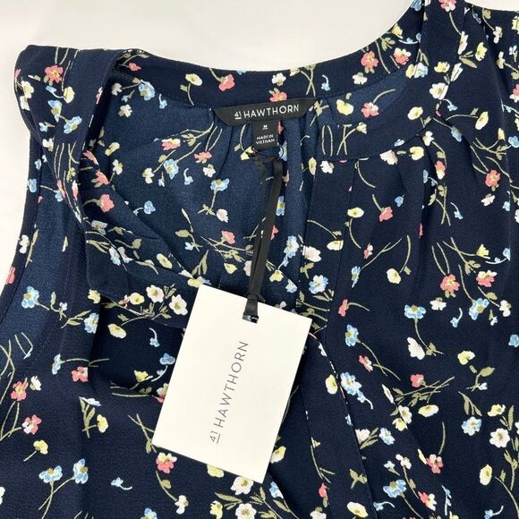 NWT Stitch Fix 41 Hawthorn Womens Floral Print  Sleeveless Top Blouse Na… - Picture 4 of 6